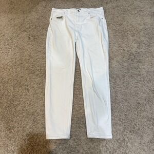 Everlane Jeans Womens 32 White Straight Leg Stretch Denim 5-Pocket Zip Fly‎